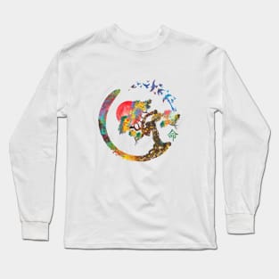 Enso circle and Bonsai tree Long Sleeve T-Shirt